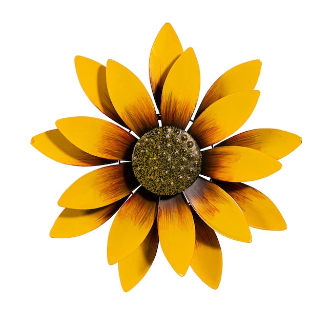 Petal & Plow Wind Spinner - Metal Yellow Sunflower
