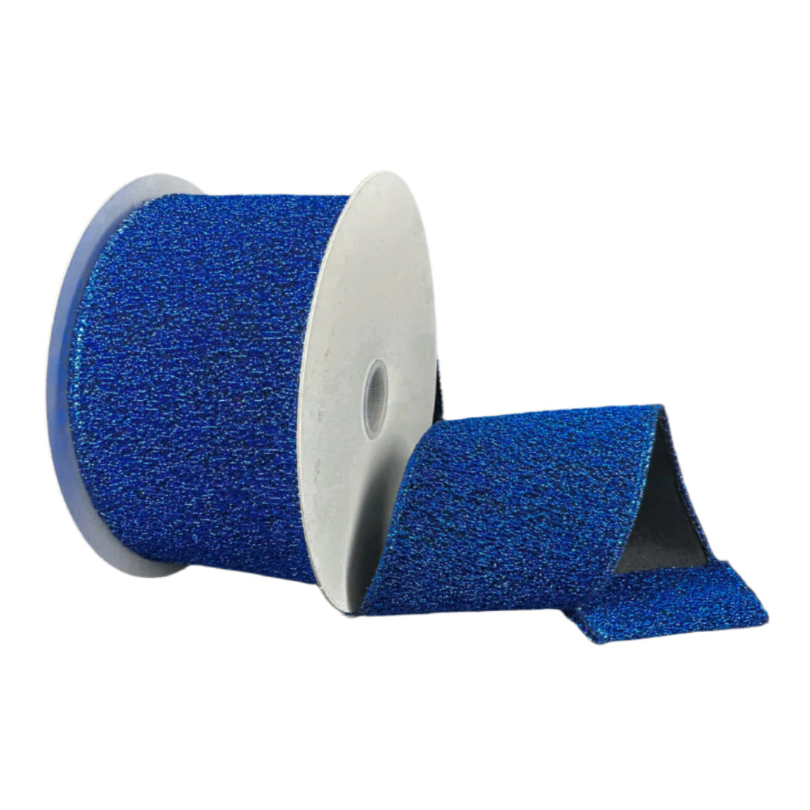 Black Fuzzy Metallic Ribbon -  2.5" x 10y