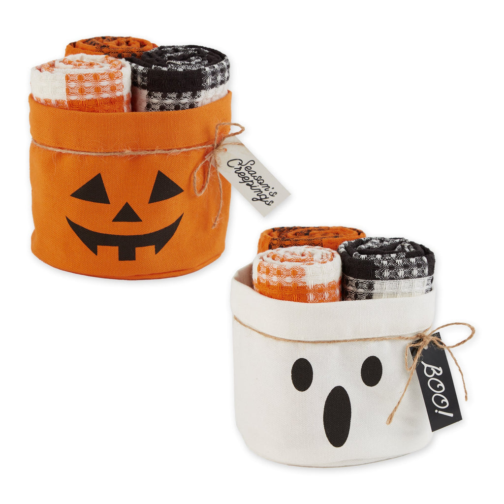 Halloween Tea Towel Gift Bag