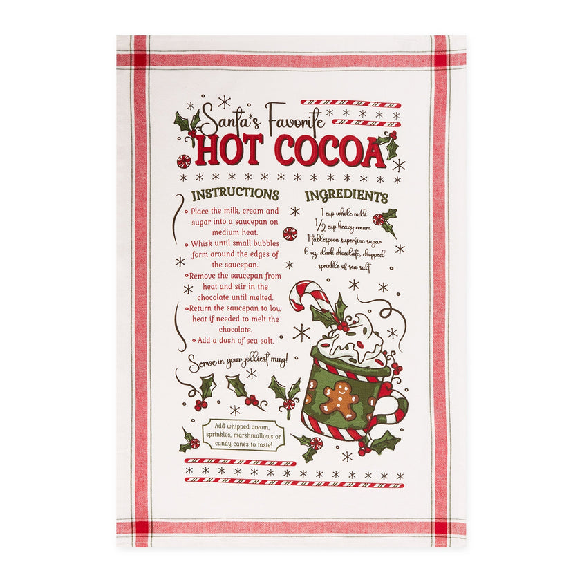 Hot Cocoa & Warm Gingerbread Cookies Printed Dish