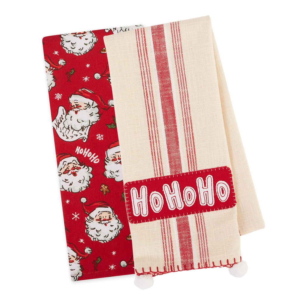 Ho Ho Ho / Santa Dishtowel