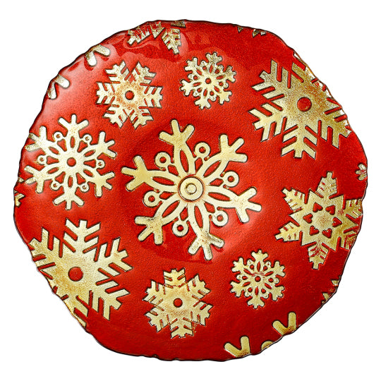 2'' Snowflake Glass Plate