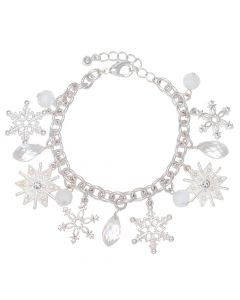 Bracelet-Snowflakes w Crystals