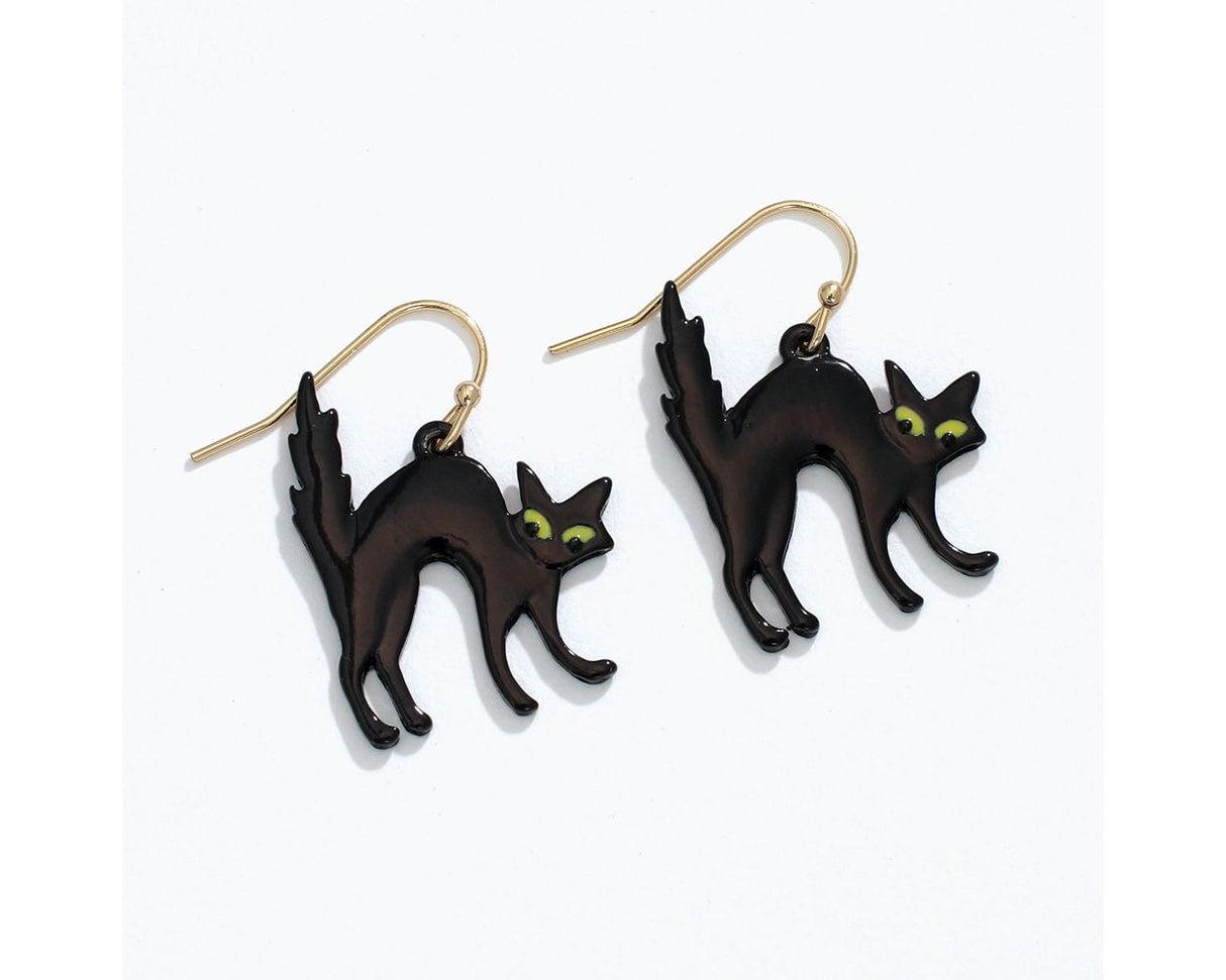 Earrings-Black Cats