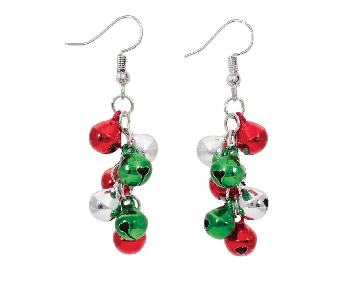 Earrings-Linked Holiday Bells