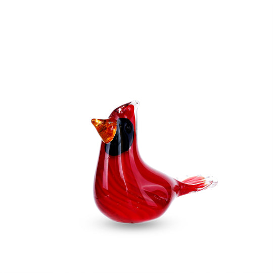 Glass Cardinal Figurine
