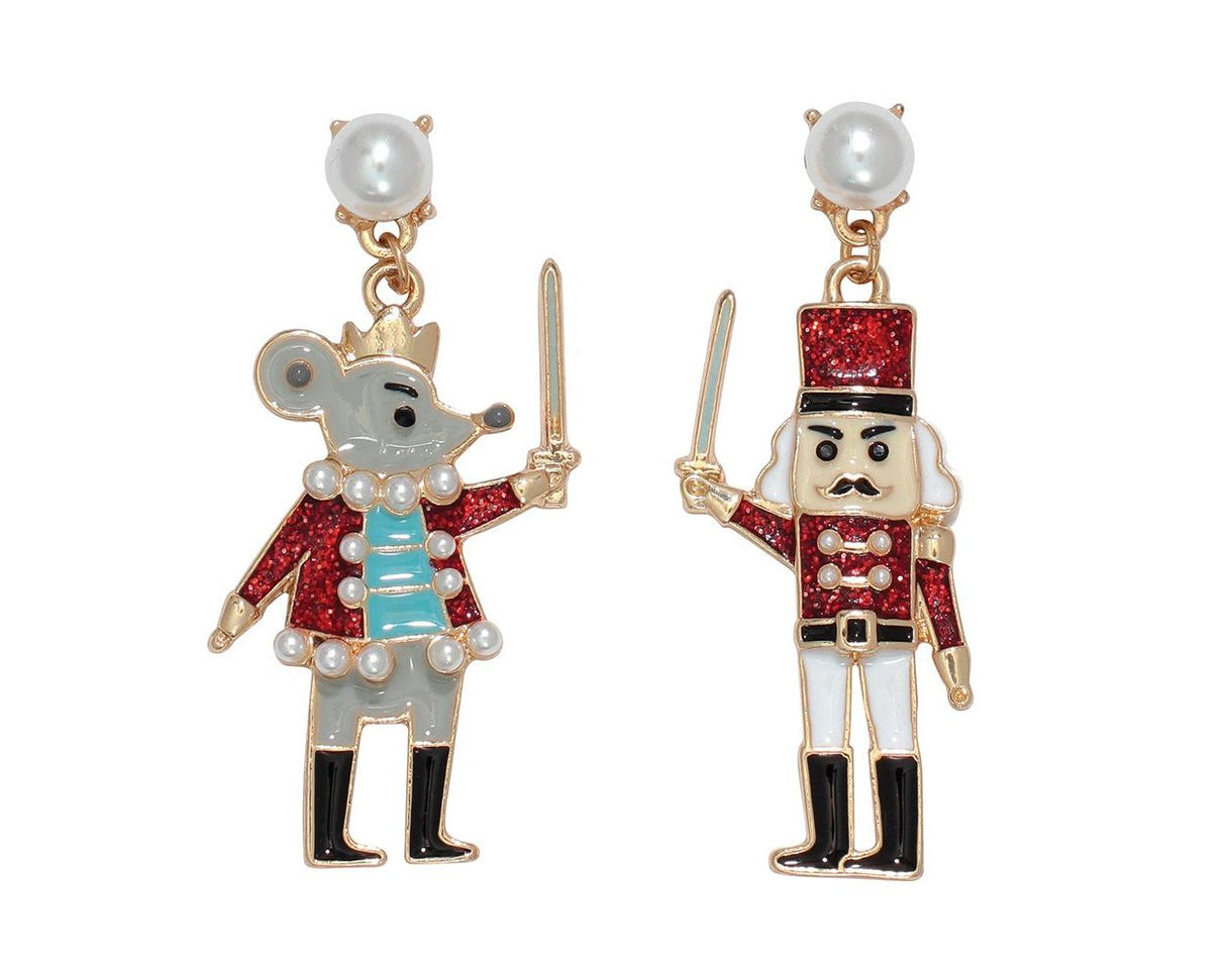 Earrings-Nutcracker + Mouse King