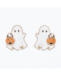 Earrings-Trick-or-Treating Ghosts