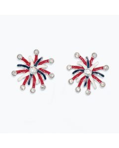 Earrings-Patriotic Fireworks!