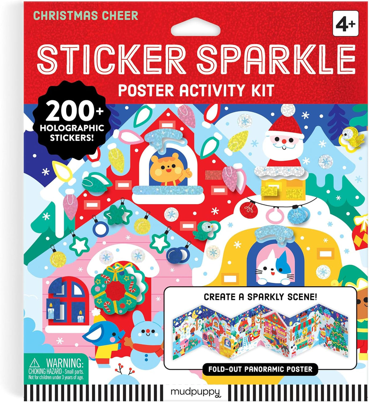Poster Activity Kit Sticker Sparkle Christmas