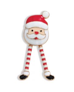 Pin-Whimsical Dancing Santa