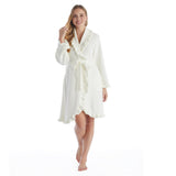 38" Chenille Ruffle Robe - Cloud