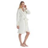 38" Chenille Ruffle Robe - Cloud