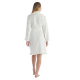 38" Chenille Ruffle Robe - Cloud