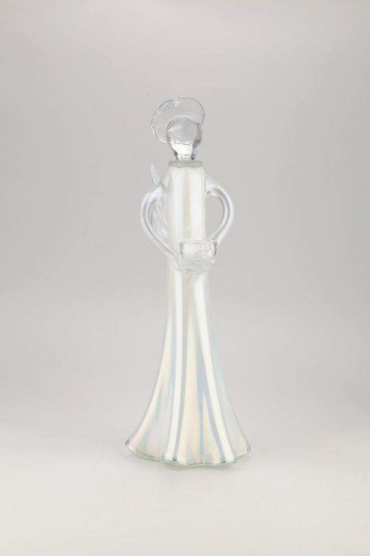19.7'' Glass Angel Votive Holder