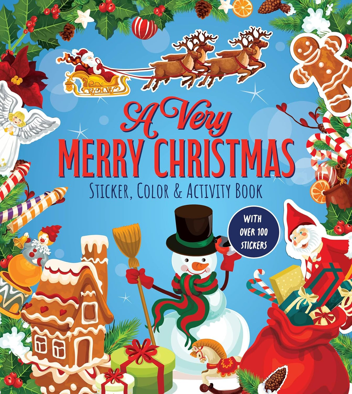 A Very Merry Christmas Sticker, Color & Activity B