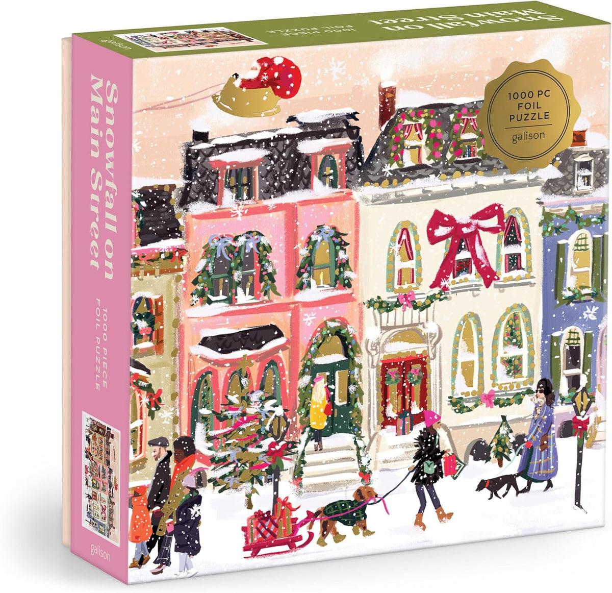 Puzzle 1000 Foil Snowfall Main Street
