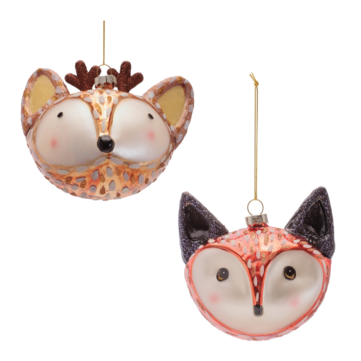Fox and Deer Ornament