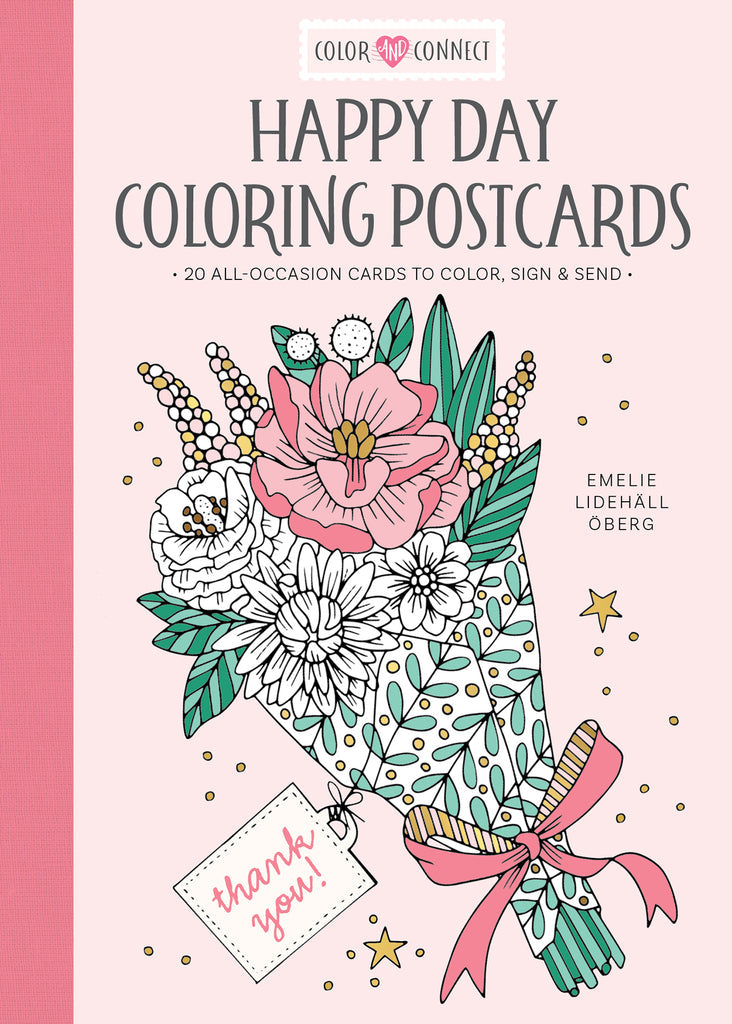 Happy Day Coloring Postcards: 20 All-Occasion Card