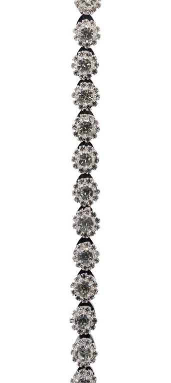 Round Cut Crystal Chain with Hooks - 36" Clear