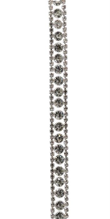 Crystal Chain with Hooks - 36" Clear