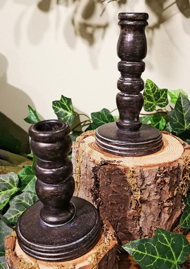 Black Taper Holder