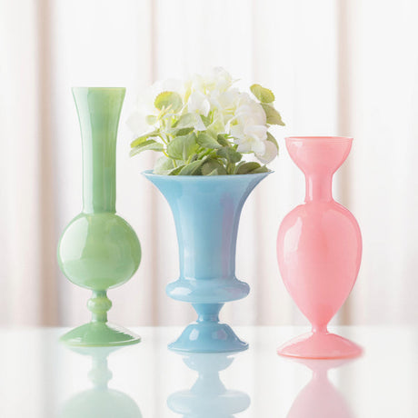 Deco Glass Vase - Sage