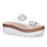 Surf's Up Vinyl Clear Sandals