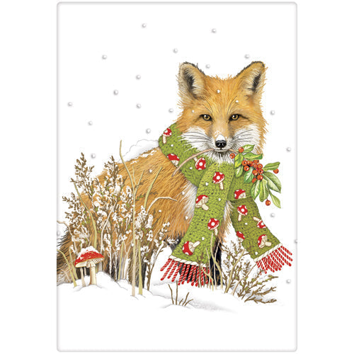 Toadstool Fox Bagged Towel