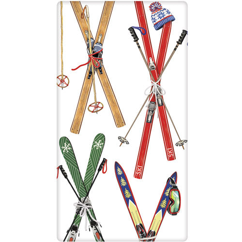 Skis Scatter Bagged Towel