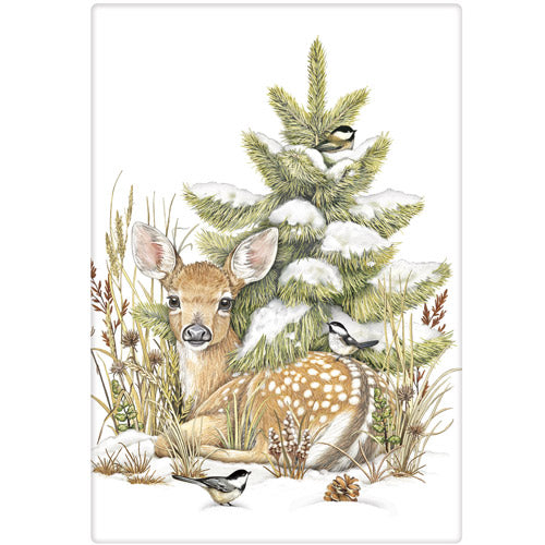 Winter Fawn Bagged Towel
