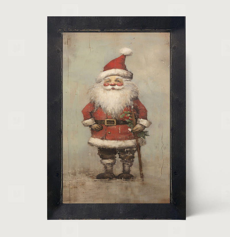 Rustic Smiling Santa