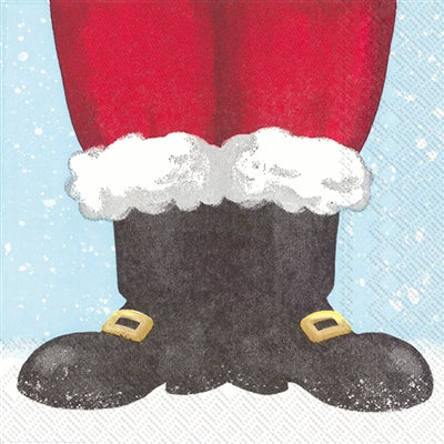 Santa Boots Cocktail Napkin *