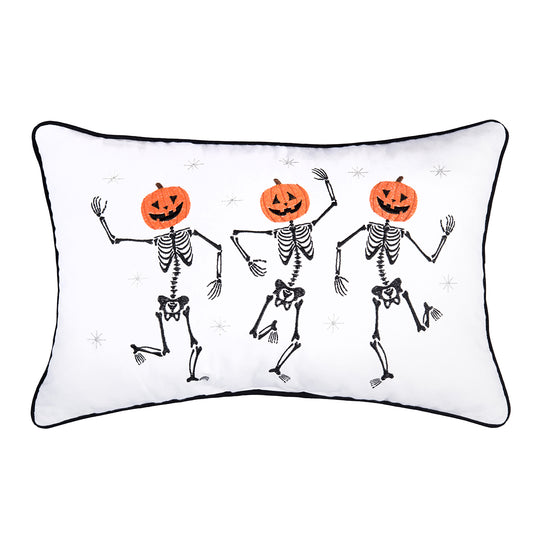 Pumpkin skeletion Trio Pillow