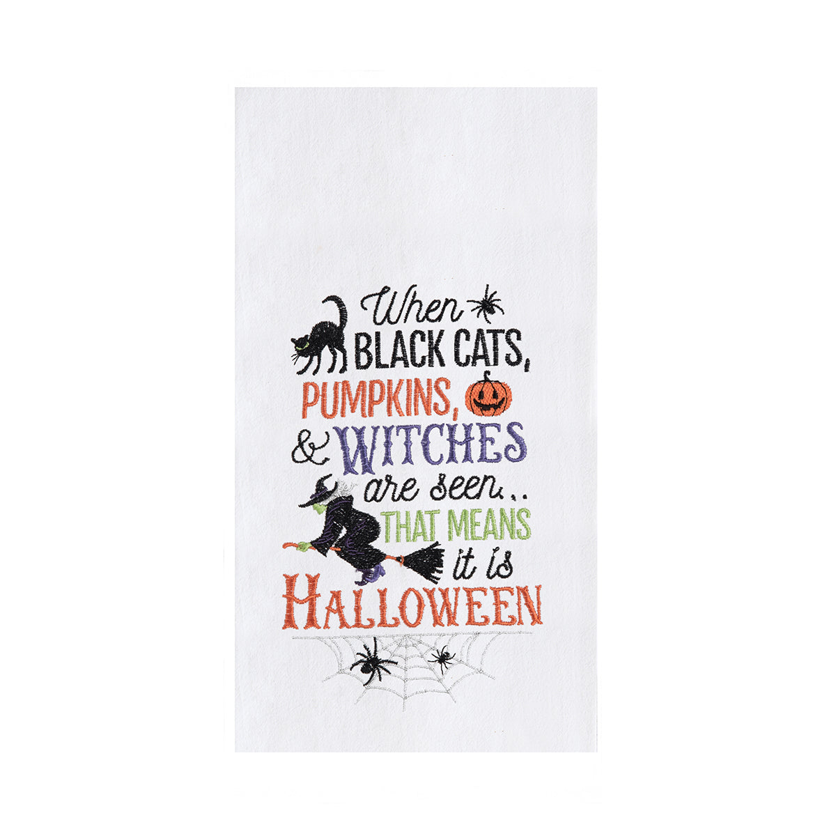 Cats, Pumpkins, WitchesTowel