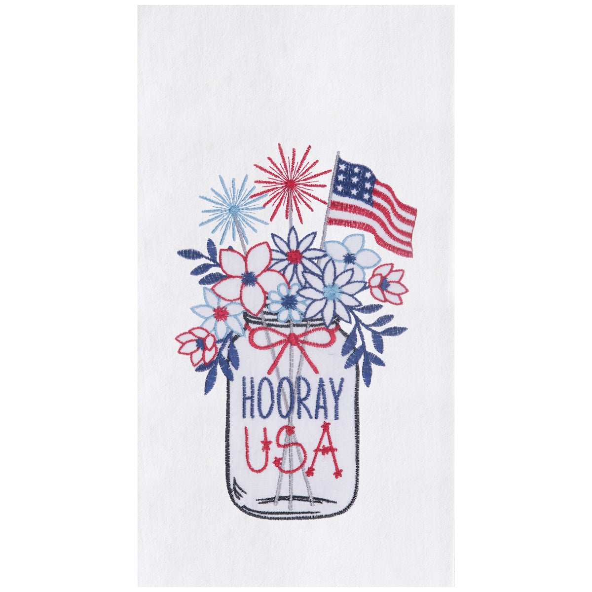 Hooray USA Flowers Towel