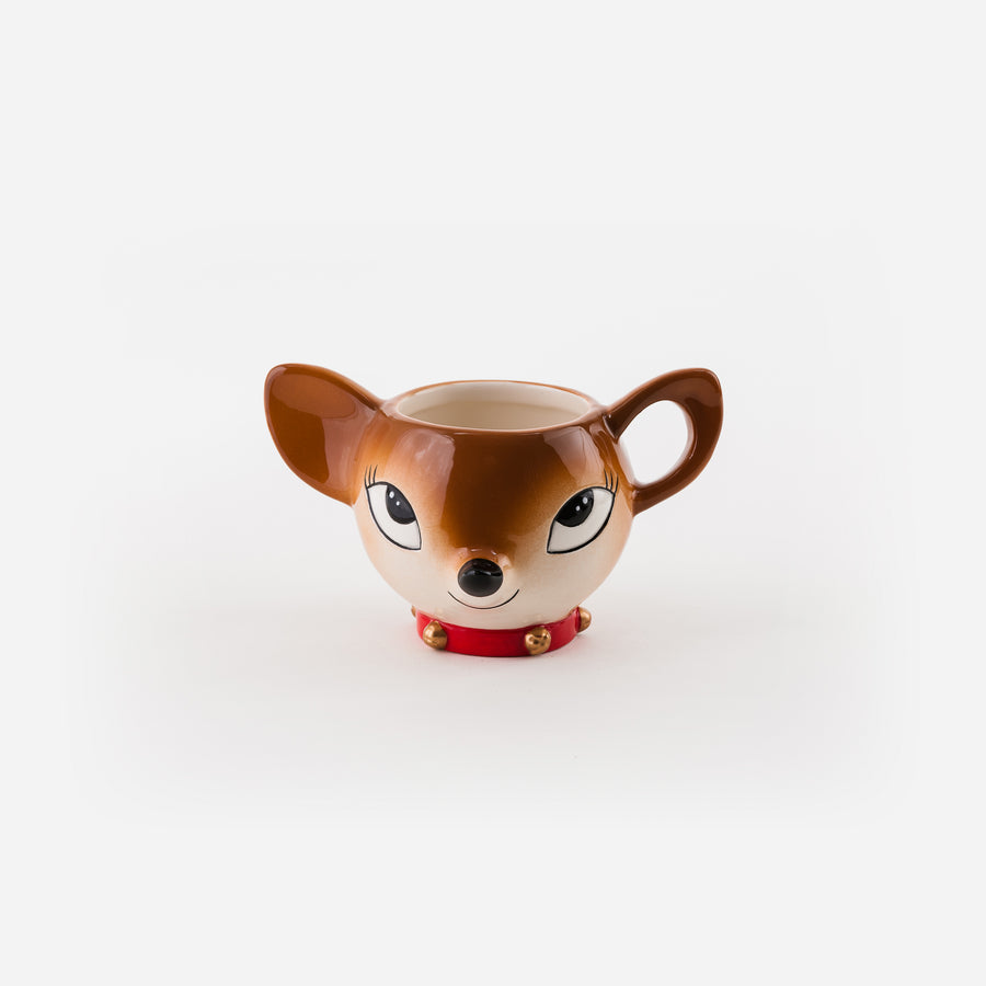 Tinsel Town Deer Cup, Ceramic, 3.25"