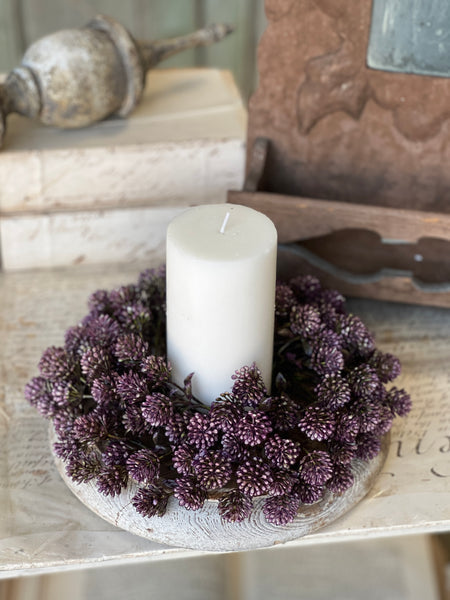 3" Wil-O-Wisp Candle Ring - Purple