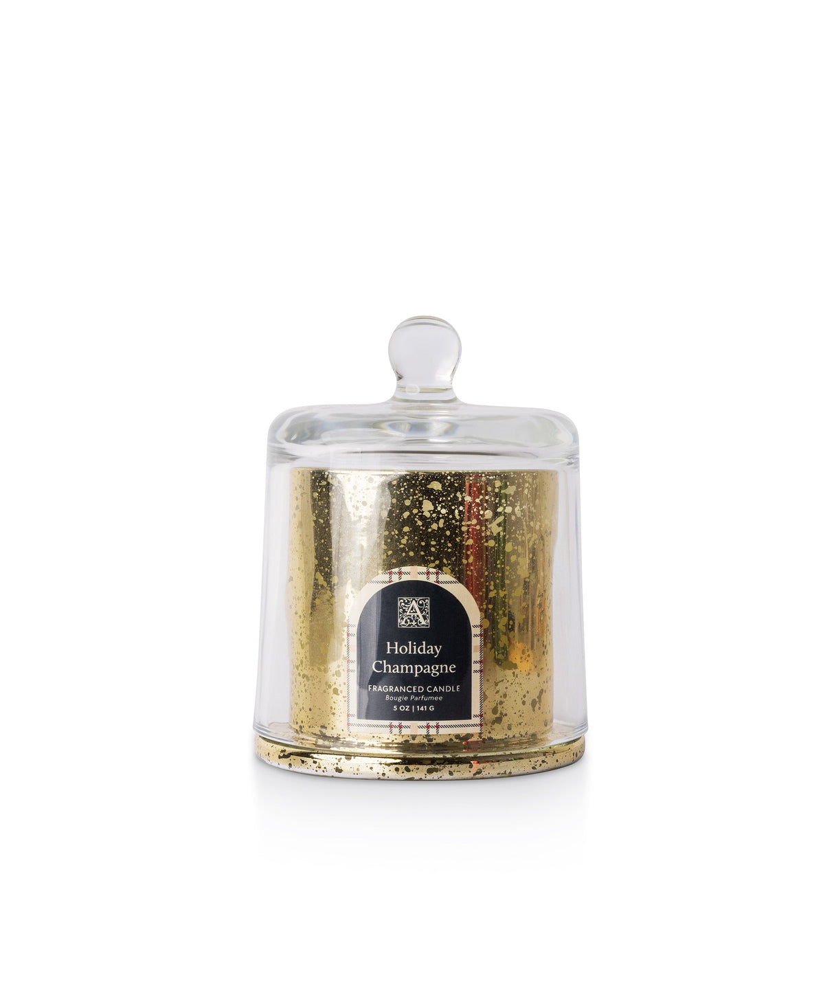 Holiday Champagne 5oz Mtlc W/Cloche