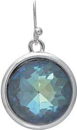Faceted Gem Drop Earring