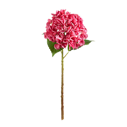 19" Real Touch Hot Pink Hydrangea Stem