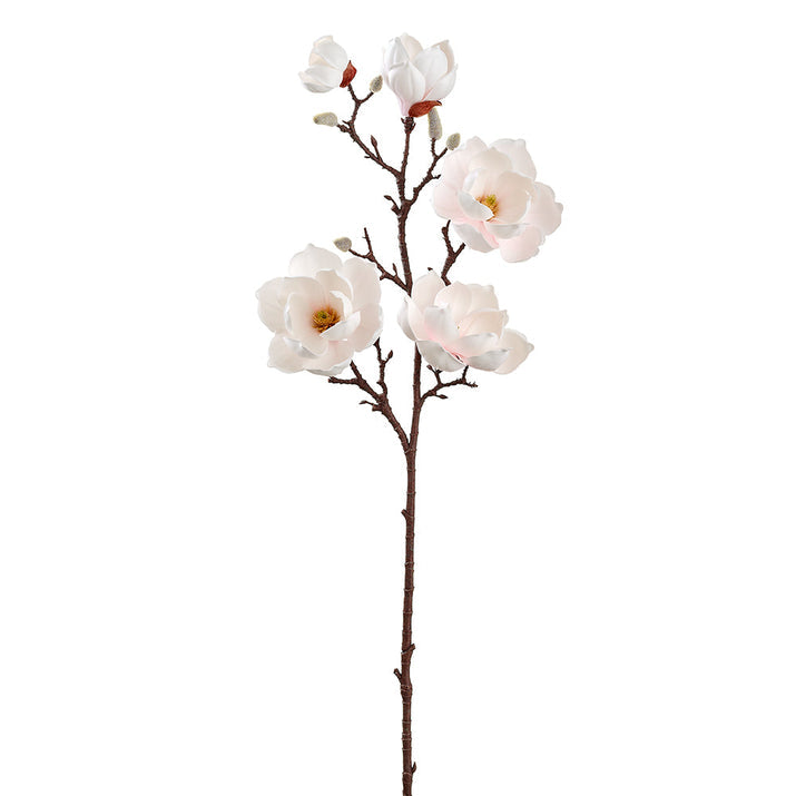39" Magnolia Silk Flower Stem -Soft Pink