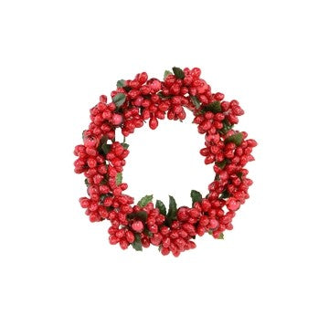 OUTDOOR X'MAS BERRY RING -3.25"