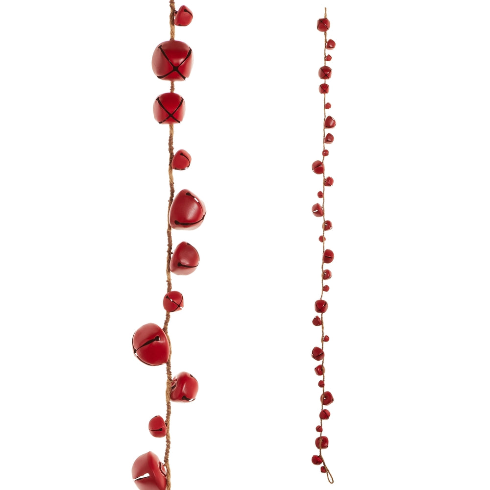 4' Red Jingle Bell Garland