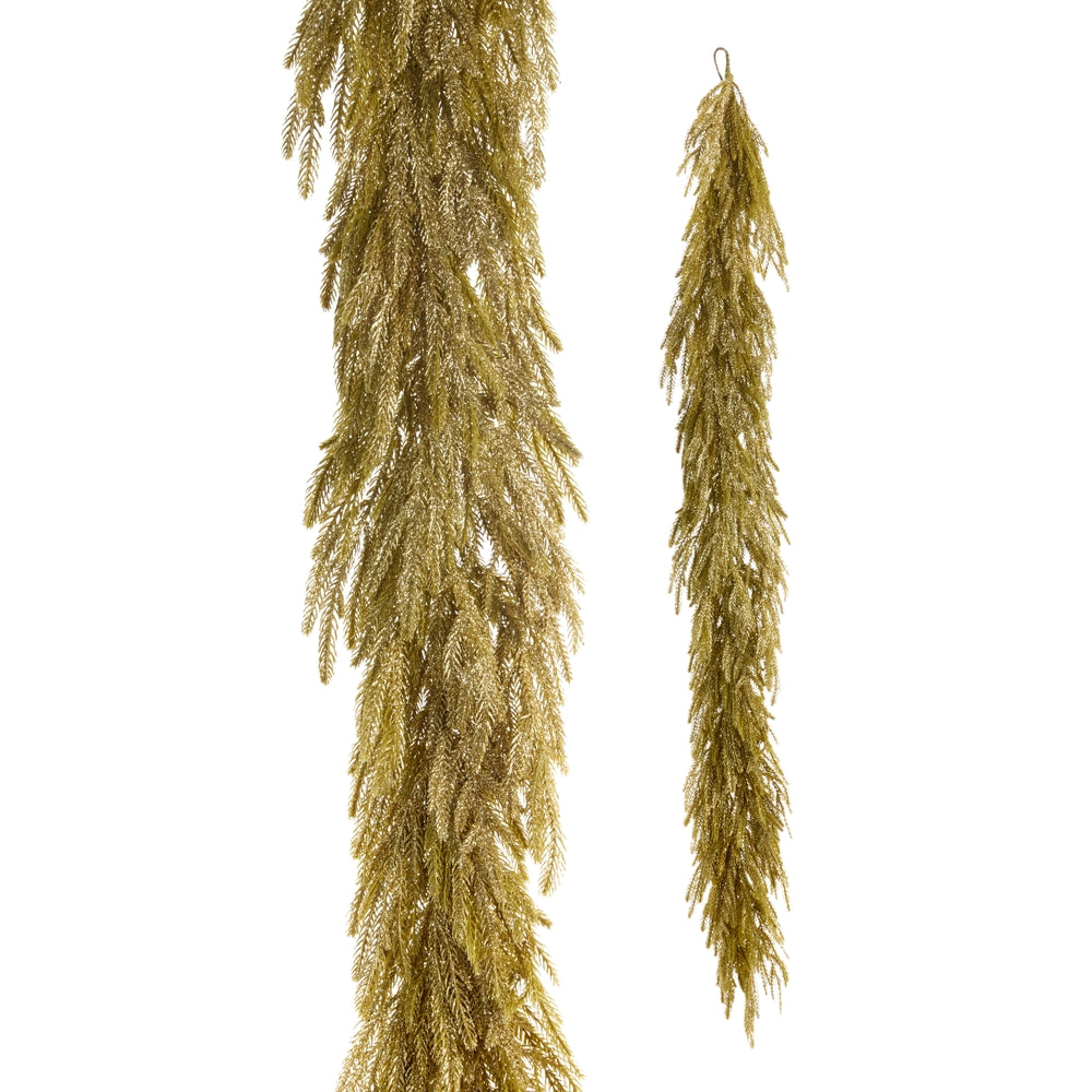 6' Gold Pine Garland