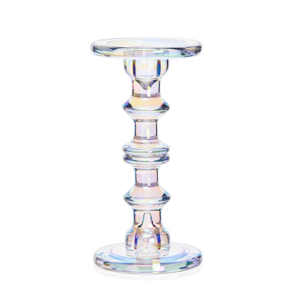 D5"H9"Glass Candle Holder