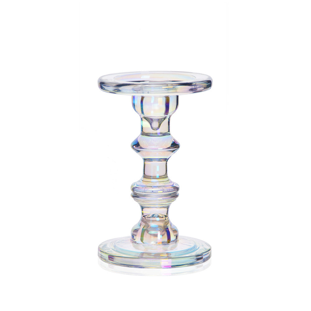 D5"H8"Glass Candle Holder