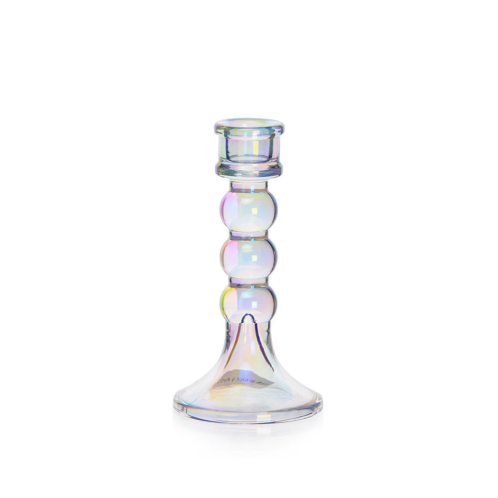 D3"H6"Glass Candle Holder