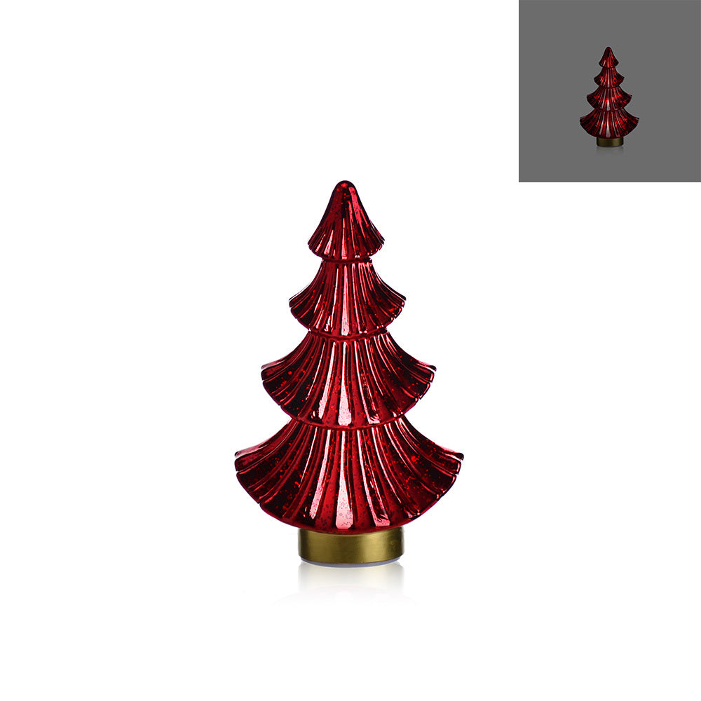 D6.5''h11.5'' Christmas Tree With Led