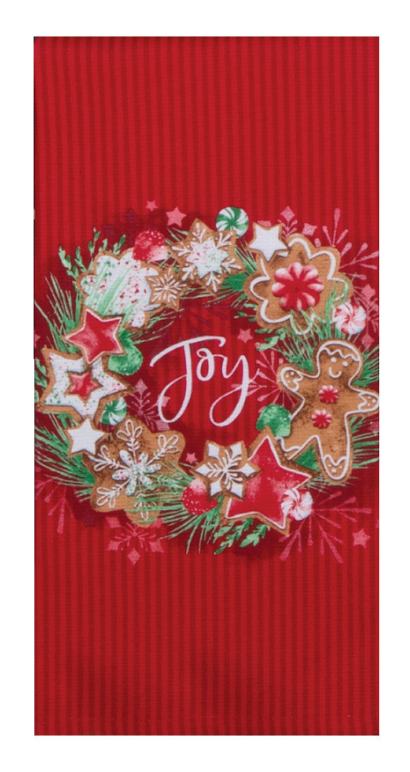 Sweet Ginger Joy Wreath Dual Purpose Terry Towel